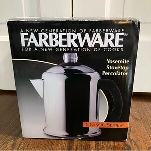 Farberware Stovetop Stainless Steel Coffee Percolator 8C